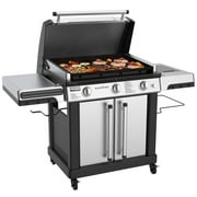 Blackstone ProSeries 3-Burner 28 XL Propane Griddle with Stainless Steel Cabinet and Hood