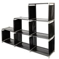 thumbnail image 5 of Veryke 3 Tiers Storage Cubes, 6 Cubes Storage Shelf Organizers, Book Shelf Cube Storage Shelf for Clothes, Bookcase Plastic Storage Cabinets for Bedroom Living Room Office - Black, 5 of 6