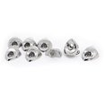 thumbnail image 1 of Shisuyan Stainless Steel Glass Shelf Bracket Silver 8Pcs Triangle Shape, 1 of 8