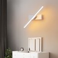 thumbnail image 3 of Wosthever Luz de pared del dormitorio Decoración LED 330 ° Lámpara de sala de estar de noche giratoria Iluminación de moda de aluminio para interiores Iluminación y accesorios Negro  Warmes Gelb, 3 of 6