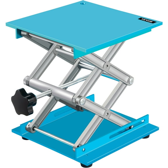 VEVOR Lab Jack Stand 8" x 8" Aluminum Lab Lift Jack Laboratory Jack 88LBS/40KG