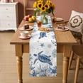 thumbnail image 2 of Blue Turtle Coastal Table Runner 36 Inches, Beach Starfish Nautical Coral Shell Bed Runner Dresser Scarves Tabletop for Indoor Outdoor Parties/Ceremony/Banquet, 13"x 36", 2 of 9