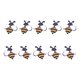 thumbnail image 1 of 10Pcs Decorative Brooches Cartoon Metal Brooch Lapel Pin For Clothing Costume Decoration and Sewing Craft Accessories, 1 of 4