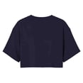 thumbnail image 6 of WDDDD Summer Cropped T Shirt Short Loose Fit Round Neck Casual Sporty Tee Top Navy XXL, 6 of 6