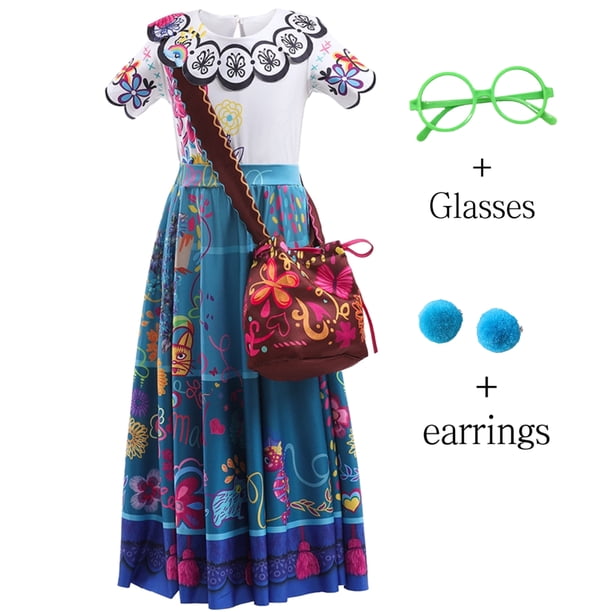 Mirabel-disfraces de Encanto para niños, vestidos de princesa de fantasía, ropa de fiesta de cumpleaños, Carnaval, ropa para niños, vestido de Isabela Fivean unisex