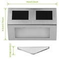 thumbnail image 4 of 2 Pack Solar Light 2 LEDs Wall Lamp Stair Step Outdoor Waterproof Security Light with Auto On/Off for Stairs Fence Garden Landscape Lighting, 4 of 7