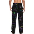 thumbnail image 3 of Easygdp Dinosaur Men's Pajama Pant, Sleep Elastic Waistband Lounge Pants - Large, 3 of 9