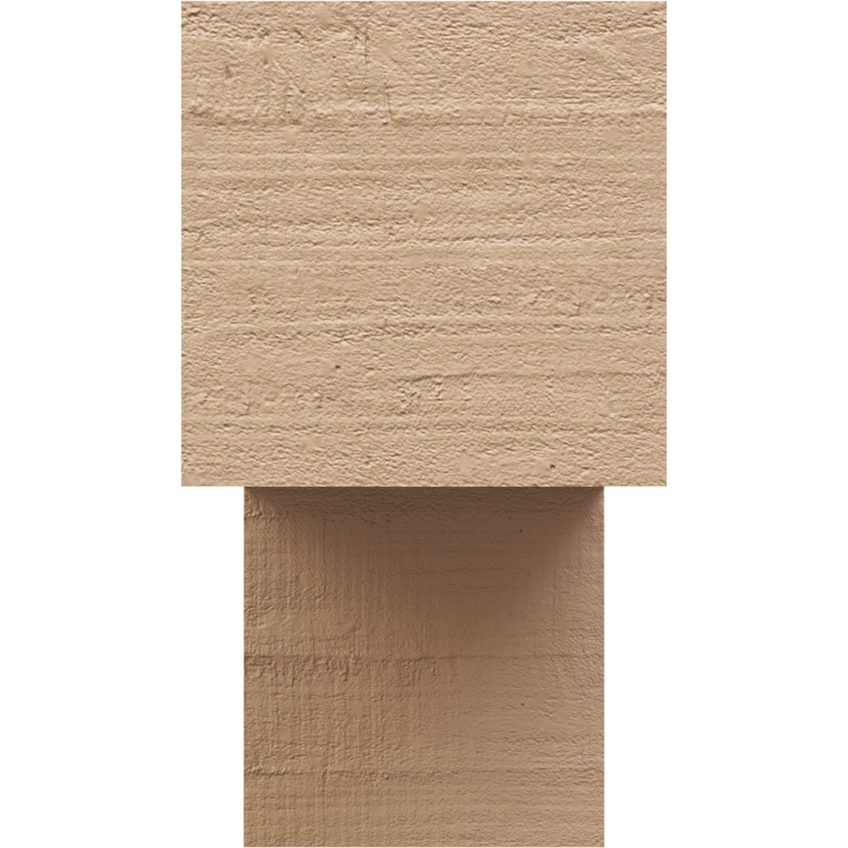 6"W x 18"D x 12"H Classic Chapel Hill Rough Cedar Woodgrain TimberThane Corbel, Primed Tan