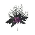 thumbnail image 2 of Uxgjfwu Artificial Black Dead Branch with Colorful Small Flowers, Halloween Home Decor Single Stem, Spooky Decorative Branch for Vase, 2 of 7