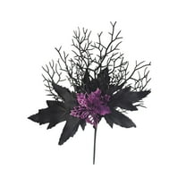 YIKA Halloween Decoration Halloween Artificial Black Dead Branch With Flowers Colorful Small Flowers Home Decor Artificial Artificial Branch F3Halloween Yard Decor