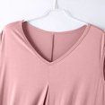 thumbnail image 4 of Fanxing Womens Nightgown Built in Bra Sleepwear Sleeveless Sleep Shirt V Neck Lace Nightshirts Pink,XL, 4 of 6