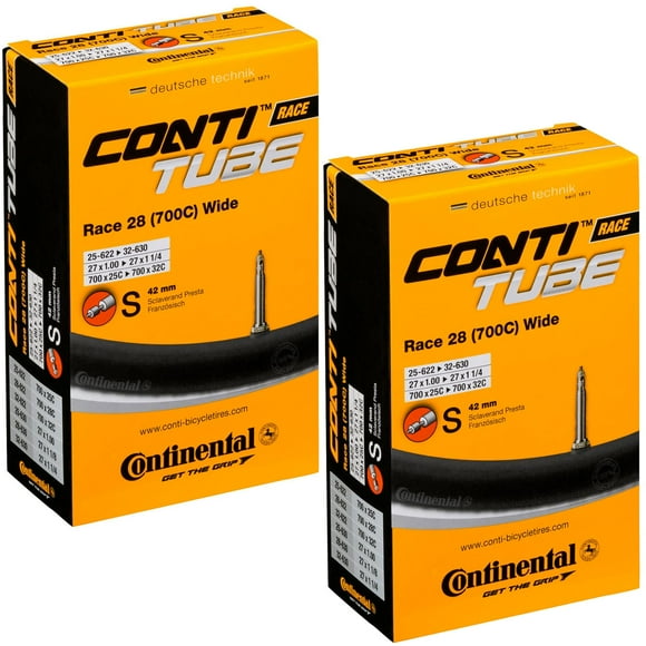 Tubos interiores Continental Race 28 anchos 700x25-32c 42 mm (x2)