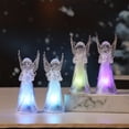 thumbnail image 4 of KGJQ Guardian Angel Night Light, Small Prayer Reading Playing Music Angel Figurine with LED Light for Desk, Table, Shelf Decor, 4 of 7