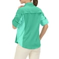 thumbnail image 4 of Little Donkey Andy Women's Stretch Quick Dry Lightweight Shirts UPF50+ for Hiking, Travel, Camping Seafoam XL, 4 of 7