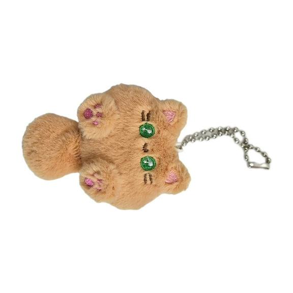 Fogun Plush Cat Keychain Cartoon Animal Pendant Keyring Fashionable Stuffed Doll Key Rings Jewelry for Backpacks and Phones