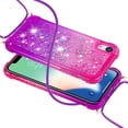 thumbnail image 3 of Funda para iPhone Xr Brillantina Líquida Divertida Reluciente y con Cristales en Movimiento Cuerpo Cruzado con Cordón Ajustable, 3 of 5