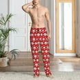 thumbnail image 2 of Fotbe Cute Baseball Pantalones de Pijama para Hombre, Pantalones de Dormir, Pantalones de Casa con Cintura Ajustable y Bolsillos-XX-Large, 2 of 6