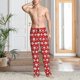 thumbnail image 2 of Balery Cute Baseball Pantalones de pijama para hombre, pijama ultraligero, pantalón de descanso-Medium, 2 of 6