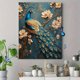 thumbnail image 4 of Qisvanset Framed Canvas Wall Art 12x16 Inch Blossom Branch Peacock Elegant Nature Wall Art, 4 of 5
