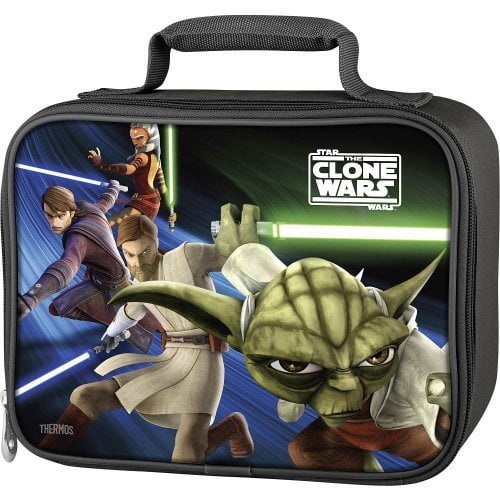 Thermos Star Wars Clone Wars Insulated Dual Compartment Lunchbox Lunch Bag 