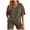 AG, variant on 2 Piece Sets for Women Summer 2026 Lounge Short Set Spring Matching Biker Shorts V Neck Oversized Shirt Clothing (Black, M)