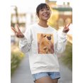 thumbnail image 2 of Image Conscious Funny Pug Sweatshirt Womens -Porter Hastings Designs, Female x-Large, 2 of 4