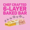 thumbnail image 5 of FITCRUNCH High Protein Baked Bar, Strawberry Strudel, 16g Protein, 1.62 oz, 4 Count, 5 of 6
