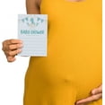 thumbnail image 3 of Girl, Boy Baby Dino Shower Invitations Supplies Fill-In Set of 100 Blue Invites Cards 5x7", 3 of 3