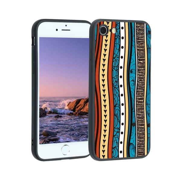 Abstract-pattern-4 Phone Case, Degined for iPhone 8 Case Men Women, Flexible Silicone Shockproof Case for iPhone 8