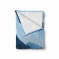 thumbnail image 2 of Modern Soft Flannel Fleece Throw Blanket, Mediterranean Italian Design Island Mountain View with Ocean Open Sunny Sky Photograph, Cozy Plush for Indoor and Outdoor Use, 60" x 80", Blue, by Ambesonne, 2 of 6