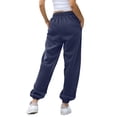 thumbnail image 7 of Jxximdong Pants for Women Women's Bottom Sweatpants Joggers Pants Workout High Waisted Yoga Pants With Pockets Blue XL Trousers, 7 of 7