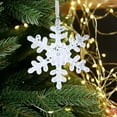 thumbnail image 5 of Leodye 1PCS Christmas Acrylic Snowflake Hanging Decorations Christmas Tree Decoration Transparent Ice Crystal Snowflake Decoration Christmas Gifts-5.90x5.90x2.36in, 5 of 6