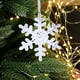 thumbnail image 5 of Adornos navideños, adornos navideños, adornos colgantes de copos de nieve acrílicos navideños, decoración para árbol de Navidad, decoración de copos de nieve de cristal de hielo transparente, pequeño, 5 of 6