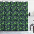 thumbnail image 1 of Ambesonne Leaves Shower Curtain, Tropic Monstera Banana Leaf, 69"Wx70"L, Pale Green Navy Blue, 1 of 3