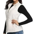 thumbnail image 6 of Puffer Vests for Women Quilted Jacket Sleeveless Full Zip Up Warm Winter Coats with Pockets, 6 of 9