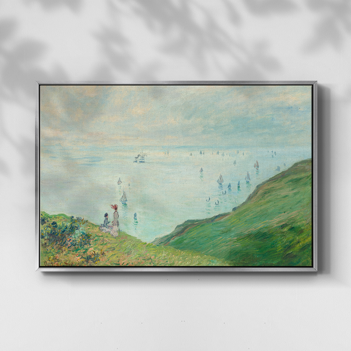 Vintage Nautical Print-XCVI By Wexford Home Framed in Silver Wood Gallery Wrapped Canvas 17 in. x 25 in.