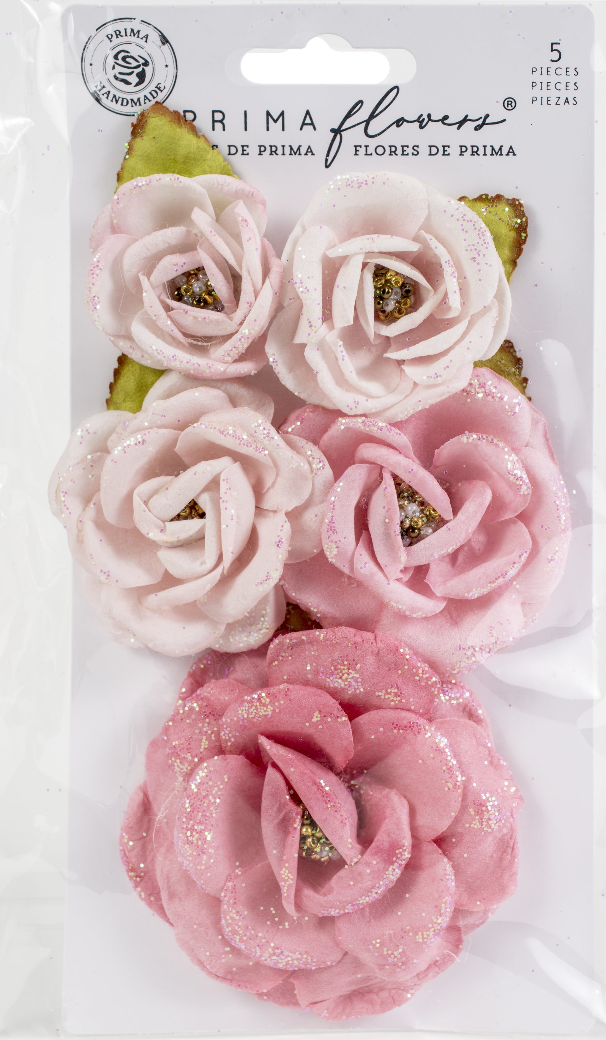 Prima Marketing Mulberry Paper Flowers-True Friends/With Love