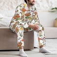 thumbnail image 7 of Balery Mushrooms Pattern Pajama Sets for Men Long Sleeve 2 Piece Sleepwear Loungewear Sets Soft PJ's with Pockets Long Sleeve Comfy Pj Sets-Large, 7 of 7