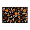 thumbnail image 4 of XMXY Area Rugs Doormat Outdoor Entrance, Funny Skeleton Pumpkin Facecloth Non-slip Floor Mat Rug for Living Room Kitchen Sink Area Indoor,72"x48", 4 of 9