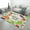 Color, variant on Limes Leaves White Background Pattern Soft Comfy Area Rugs Carpet Suitable for Living Room Kitchen Bedroom Laundry Room Home Decorations