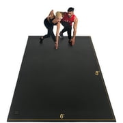 Gxmmat Extra Large Exercise Mat 6'x8'x7mm, Thick Workout Mats for Home Gym Flooring, High Density Non-Slip Durable Cardio Mat, Shoe Friendly, Great for Plyo, MMA, Jump Rope, Stretch, Fitness