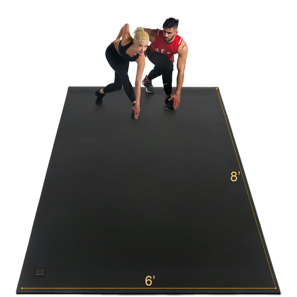 Gxmmat Extra Large Exercise Mat 6'x8'x7mm, Thick Workout Mats for Home