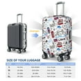 thumbnail image 6 of Balery Luggage Cover London Landmark2 Print Suitcase Covers for Luggage Elastic Washable Suitcase Protector Fits 18-32 Inch Luggage-Small, 6 of 9