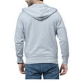 thumbnail image 4 of MIASHUI Men's Multi-Color Casual Zip Up Hoodie Loose Fit Solid Color Pullover Sweatshirt Lightweight Jacket with Pockets Grey,C, 4 of 4