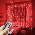 thumbnail image 3 of Cortina de luces LED con 8 modos USB, decoración navideña, 3, 4 y 6 m, luces de hadas para bodas, fiestas en casa, vacaciones, dormitorio, 3 of 5