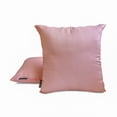 thumbnail image 3 of The HomeCentric Decorative Lumbar Pillow Cover Light Pink Pack Of 2, 12"x18" (30x45 cm) Art Silk Plain & Solid Oblong Pillow Cover, Solid Modern Style - Light Pink Luxury, 3 of 5