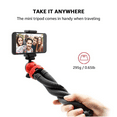 thumbnail image 4 of Trépied de Téléphone, Support d'Appareil Photo Portable et Ajustable avec Télécommande Bluetooth et Pince Universelle Rouge, 4 of 8