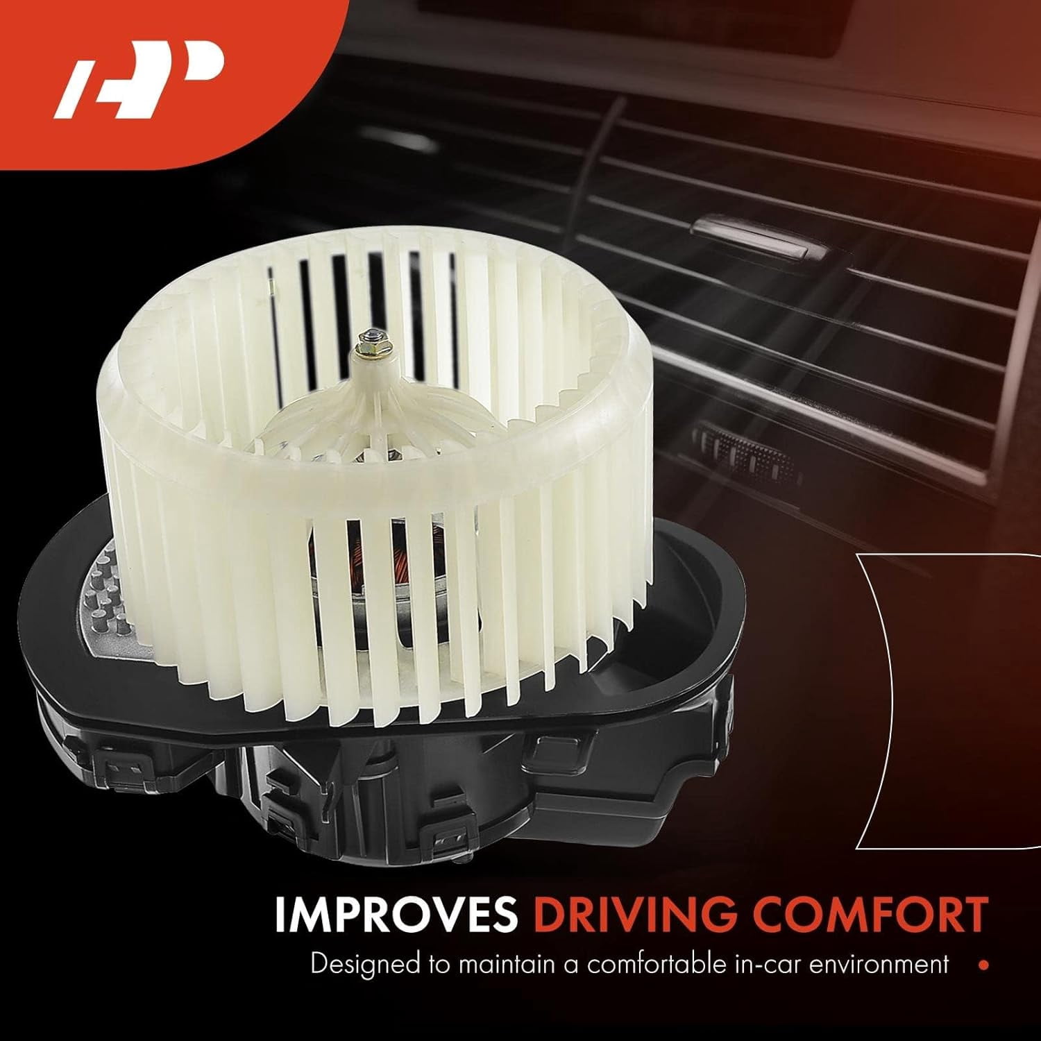 A-Premium HVAC Blower Motor with Wheel Replacement for Porsche Cayenne Volkswagen Touareg 2011-2018 Front