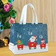 thumbnail image 6 of Set of 5 Christmas Gift Tote Bags Foldable Reusable Coated Non-Woven Fabric Holiday Shopping Bag with Handle for Gifts Snacks Storage Christmas Party Favor Packaging, 6 of 6
