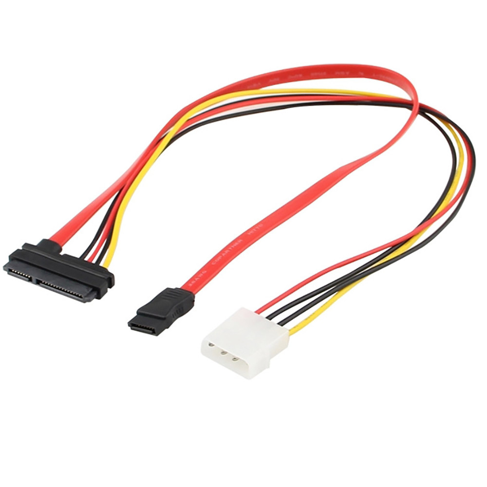 Luoyaxxxxx 7+15 22pin Serial Ata Sata To Ide 4p Hard Drive Power 